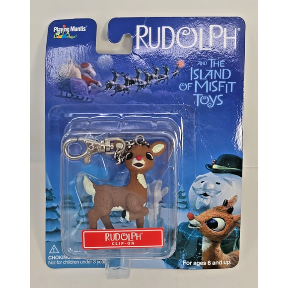 Clip On Ornament Island Misfit Toy Rudolph Red Nosed Reindeer & Clarice Set 2 U5 - Picture 2 of 7